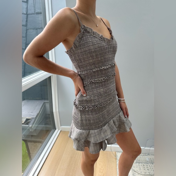 Plaid Tightie Eye Of the Needle Mini Dress - Picture 1 of 5